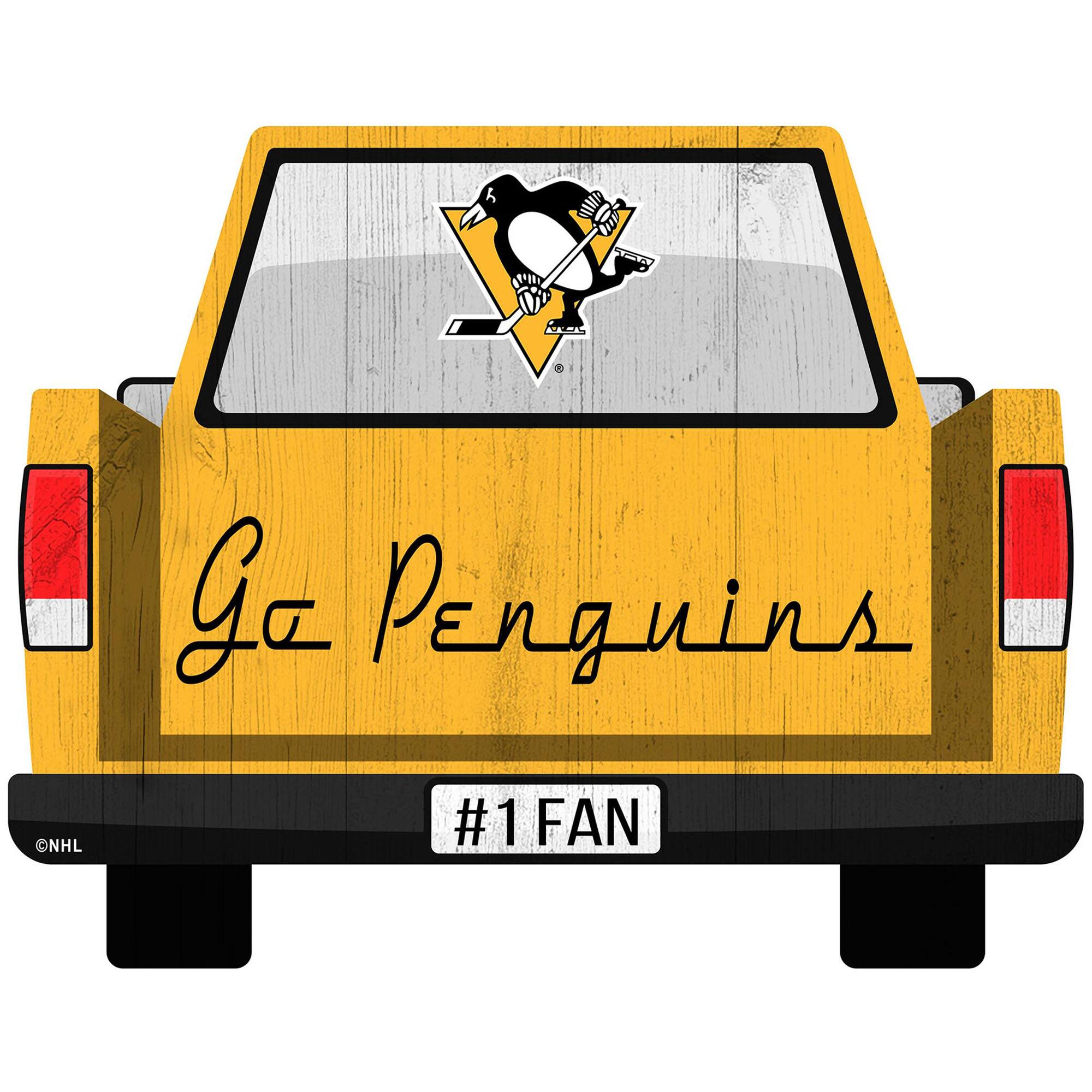 Pittsburgh Penguins 12'' x 12'' Truck Back D-cor