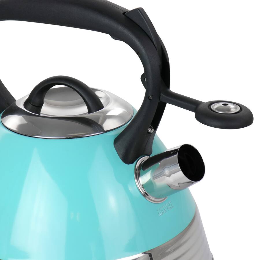 Coffee Quart Stainless Steel Whistling Tea Kettle in
