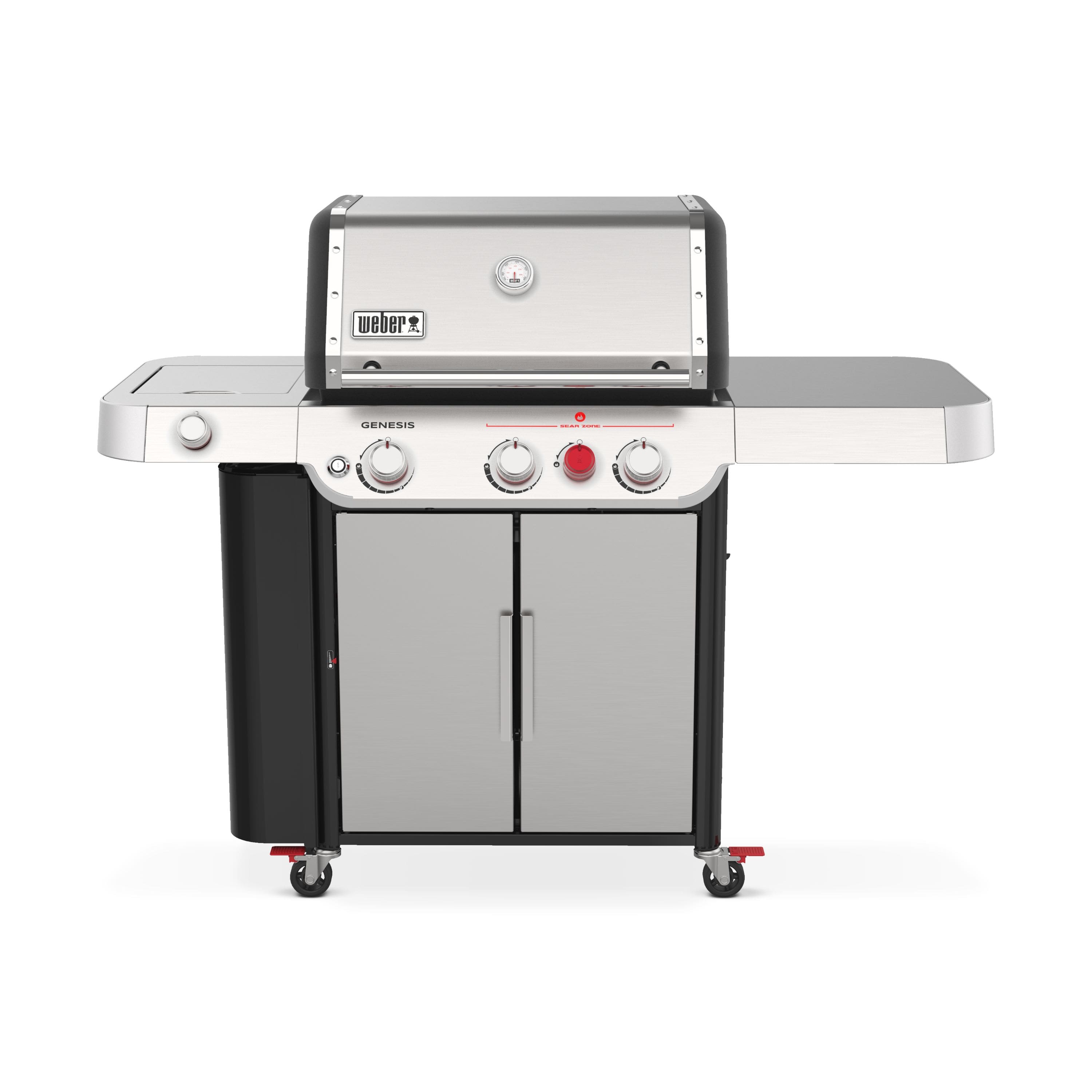 Weber - Genesis S-335 Propane Gas Grill - Stainless Steel - Angle_Zoom