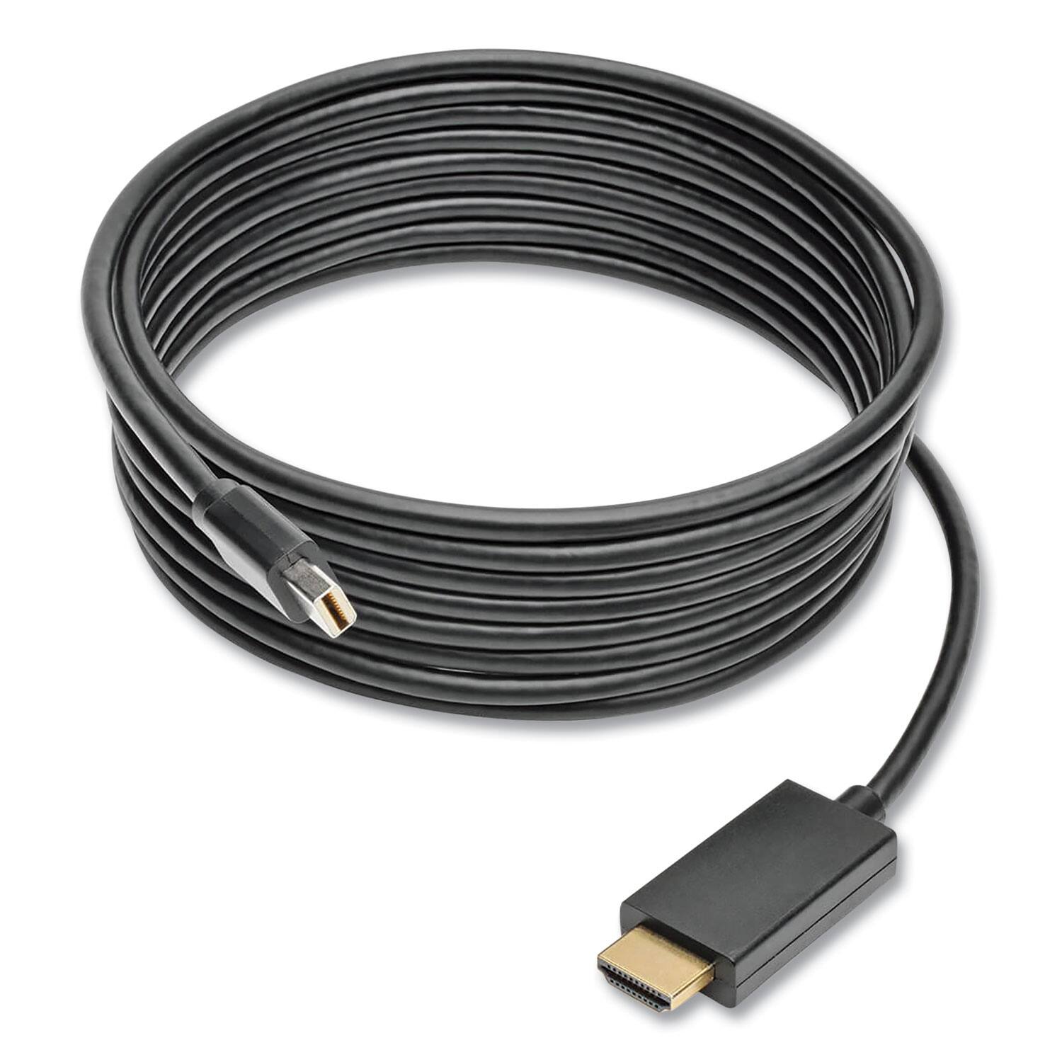 Alt View 2. Tripp Lite - P586-006-HDMI 6 ft. Mini DisplayPort/Thunderbolt to HDMI Cable Adapter - Black - Black.