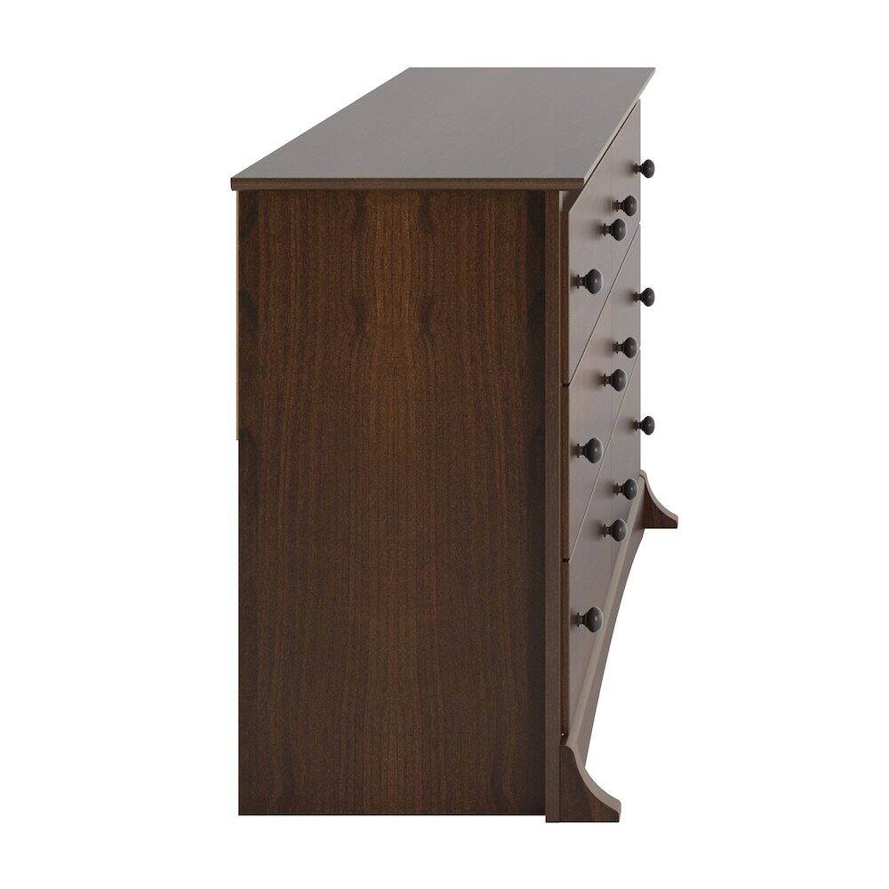 Angle. Prepac - Sonoma 6-Drawer Dresser - Espresso.
