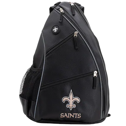 Front. Team Golf - New Orleans Saints Embroidered Team Backpack - Multicolor.