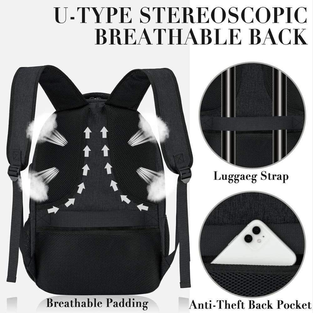 U-TYPE STEREOSCOPIC BREATHABLE BACK

Breathable Padding

Luggaeg Strap

Anti-Theft Back Pocket