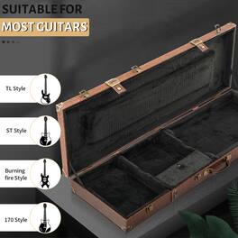 Winado - for GST GTL Electric Guitar Portable Hard Shell Case Microgroove Flat