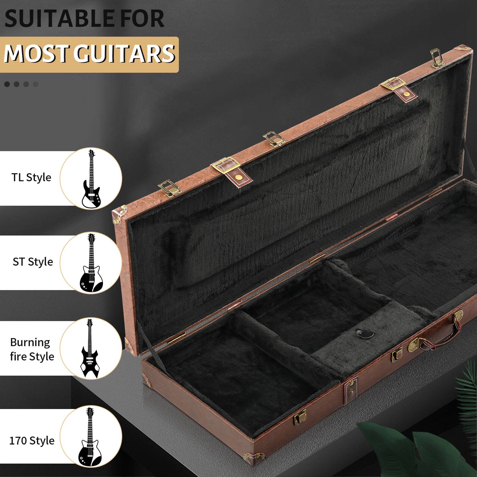 SUITABLE FOR MOST GUITARS

- TL Style
- ST Style
- Burning fire Style
- 170 Style