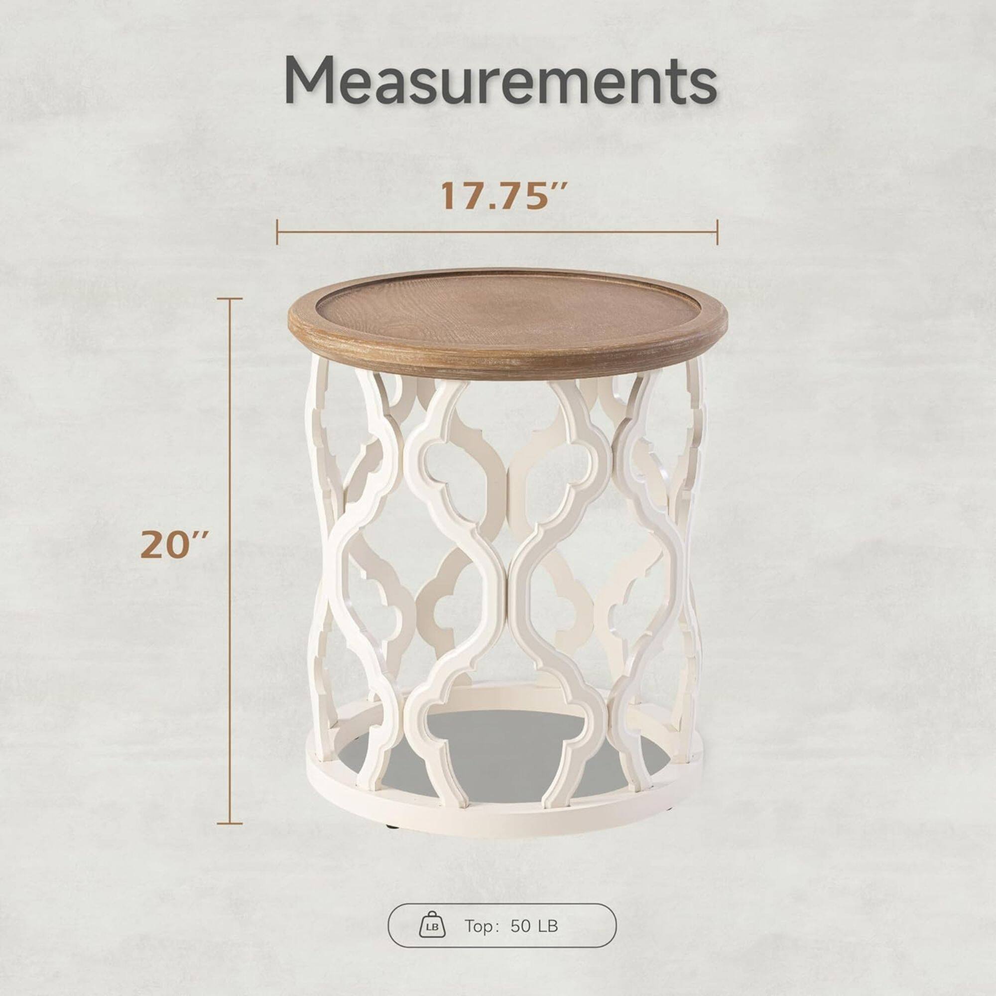Measurements  
17.75"  
20"  
Top: 50 LB
