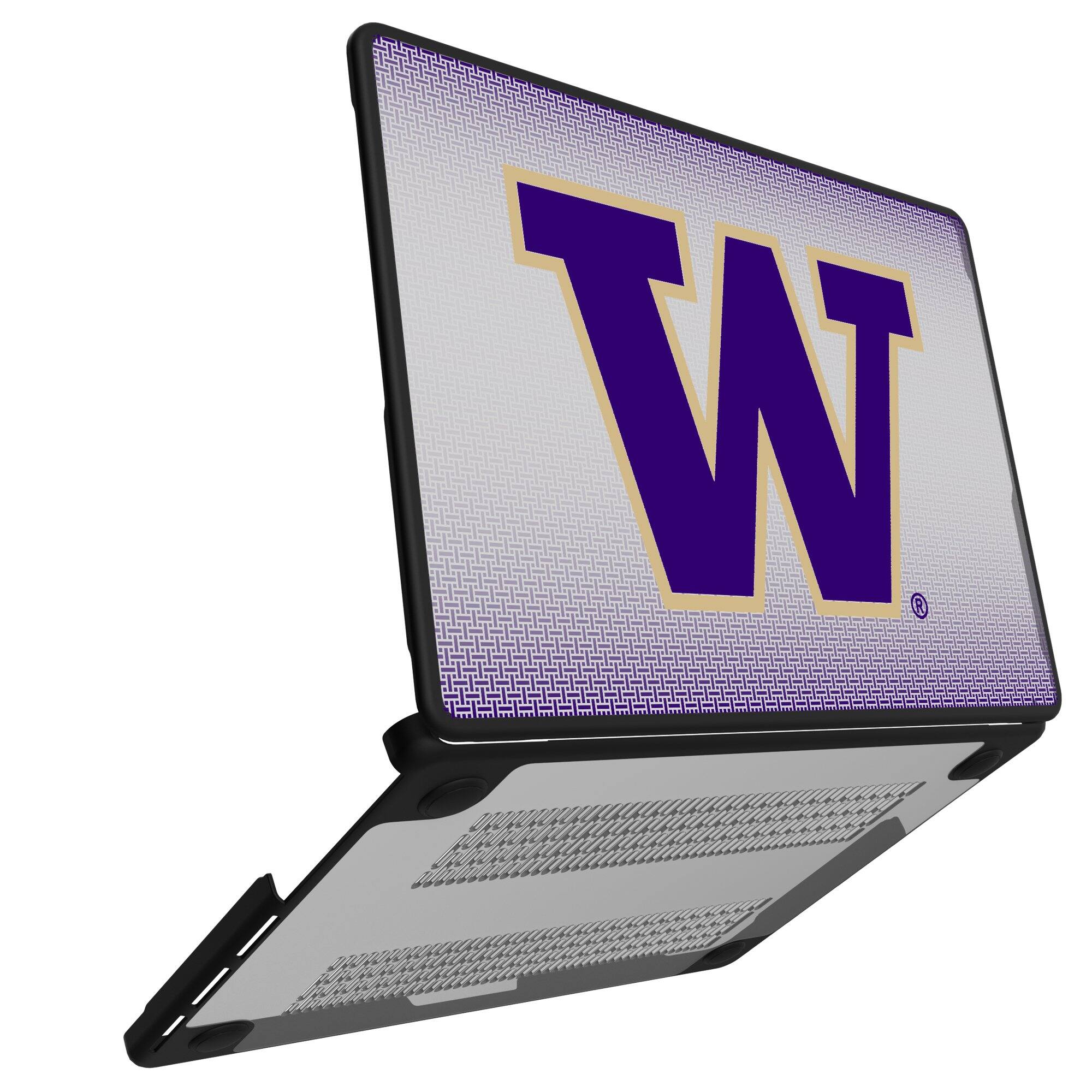 Alt View 1. Keyscaper - Washington Huskies Linen MacBook Case - Air 13 in - Multicolor.
