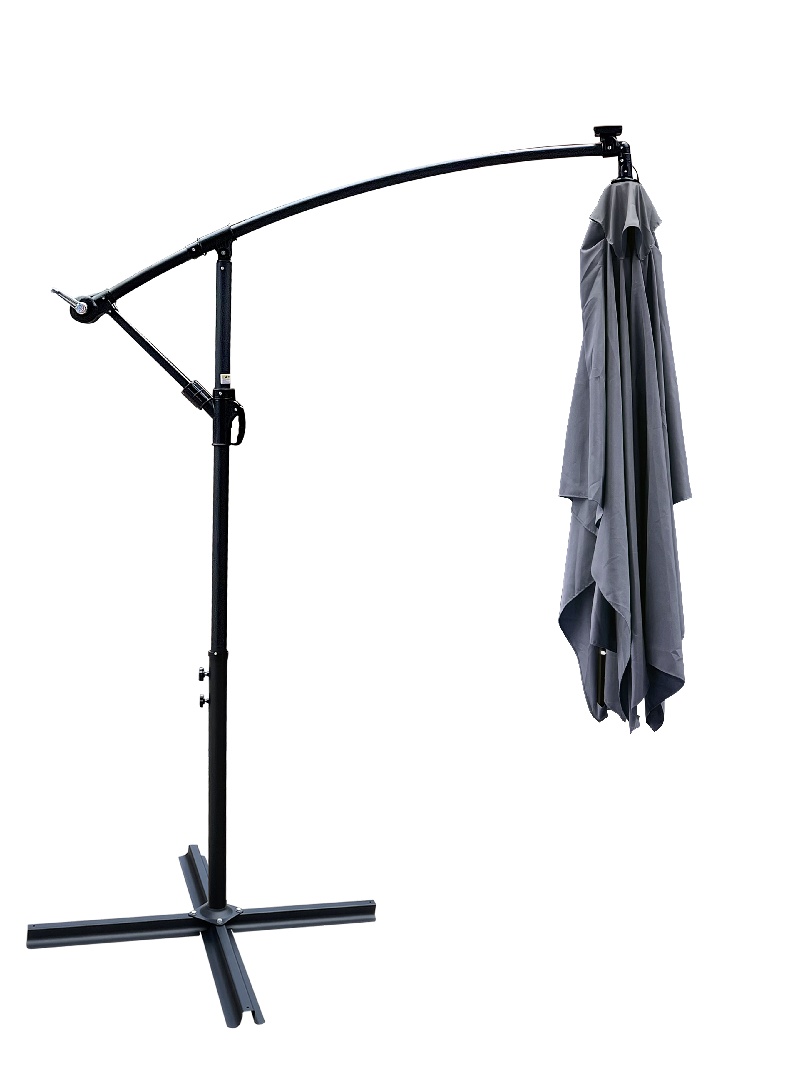 Loheer 10x6.5 Ft Rectangular Patio Umbrella Solar Lighted Outdoor  Waterproof Sun Shade with Cross Base W656127034 - Best Buy