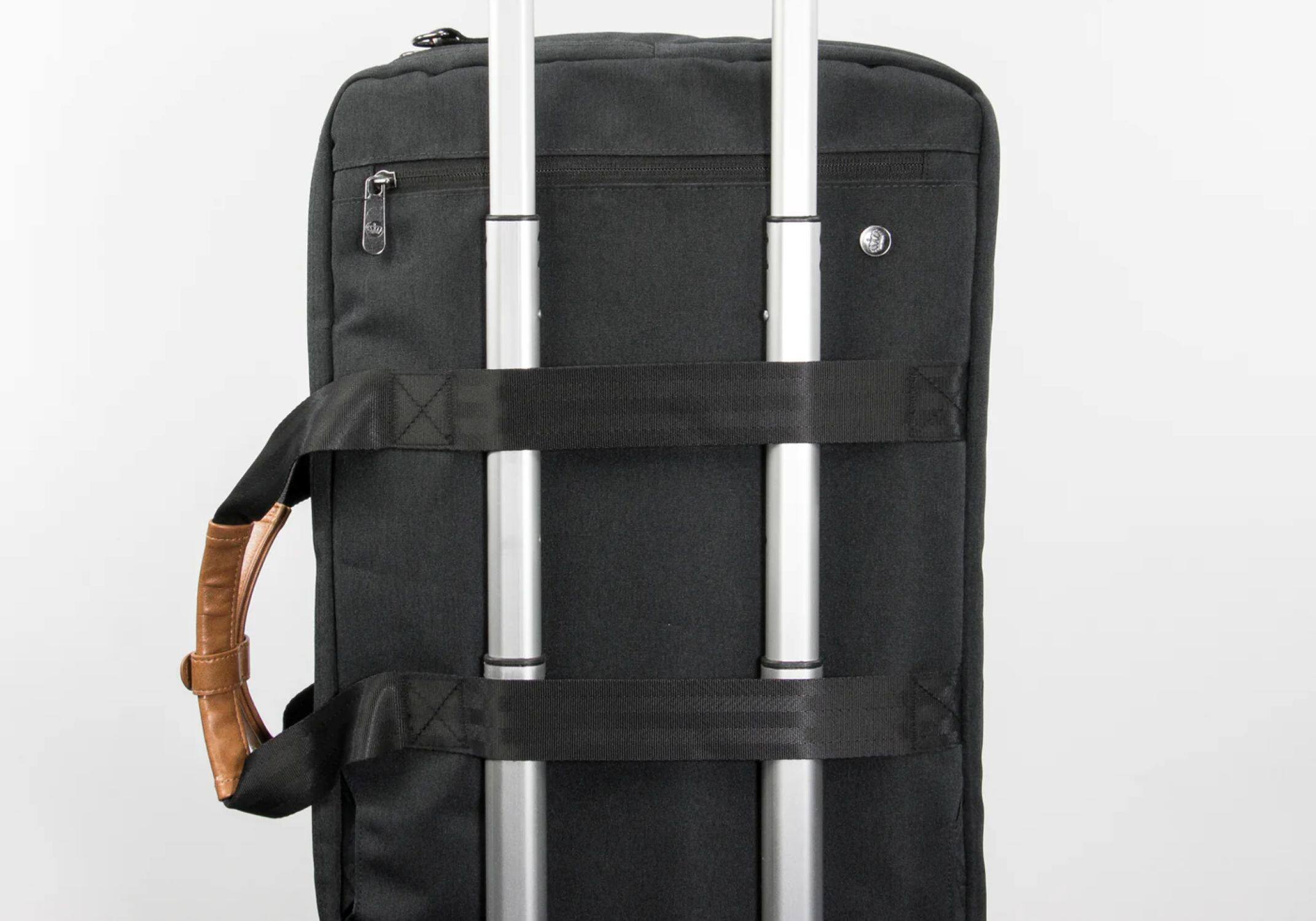 Back. PKG - Trenton II Overnighter Tote Backpack - Black.