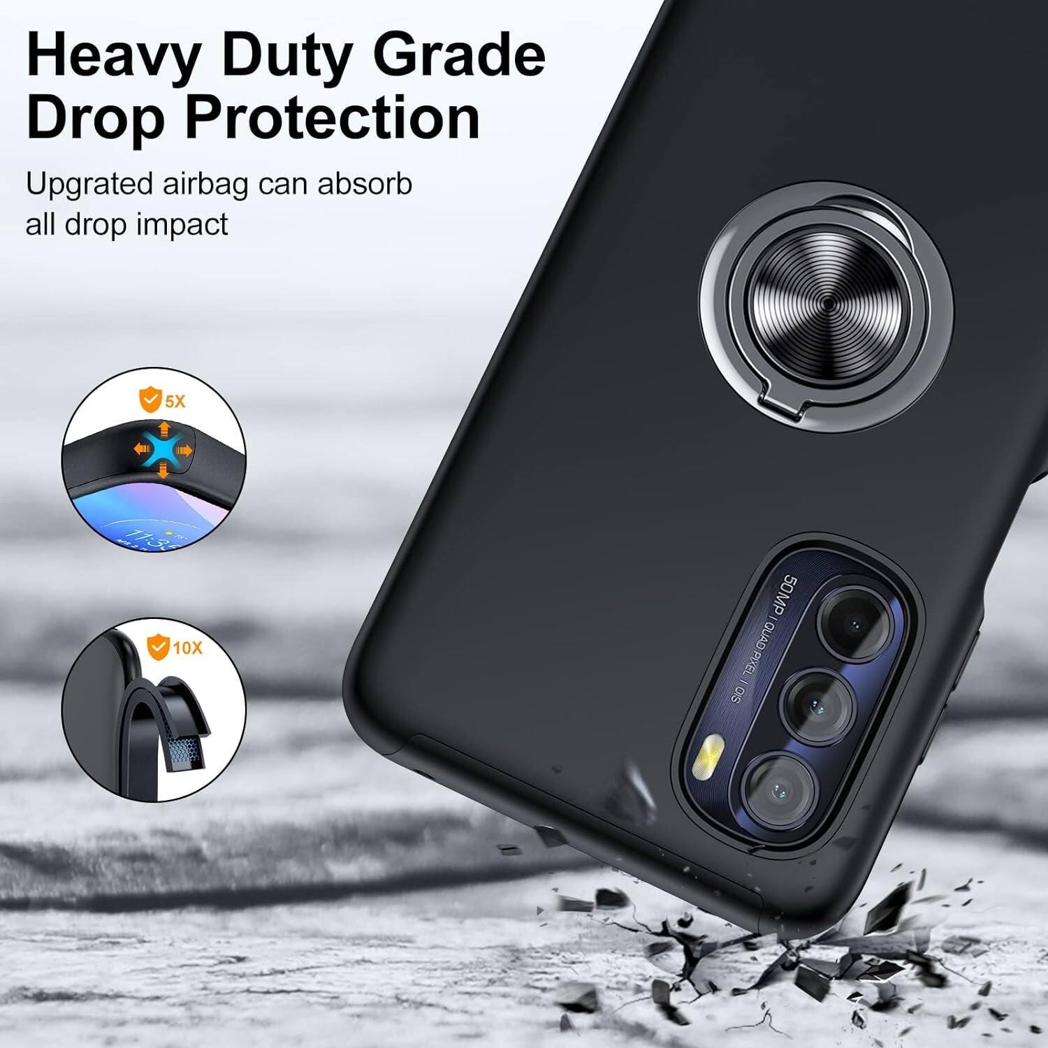 Heavy Duty Grade Drop Protection
Upgraded airbag can absorb all drop impact
5X
10X
50MP - QUAD PIXEL QUAD PIXEL 50