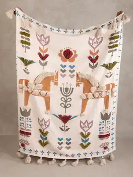 GAURI KOHLI - Kyoto Throw Blanket - Multicolored