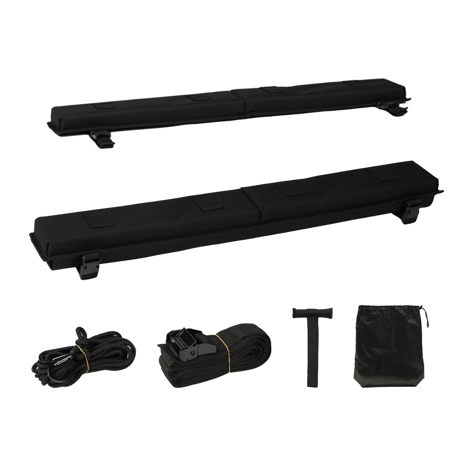 Alt View 5. VEVOR - Soft Roof Rack Pads, 30" Universal Car Roof Rack Pad for Various Crossbars, 176LBS Loading Luggage Kayak Carrier - Black.