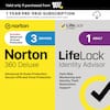 BEST Valid only if purchased from BUY 1 YEAR PRE-PAID SUBSCRIPTION Continuous protection renews automatically each year norton LifeLock by norton Includes Advanced 3 DEVICES 1 ADULT Al Scam Protection TM Norton LifeLock 360 Deluxe Identity Advisor Advanced AI Scam Protection, Dark Web Secure VPN and Virus Protection Monitoring and Identity Theft Restoration Support