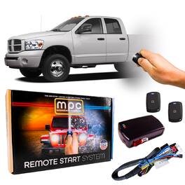 MPC - 1-Button Remote Start Kit For 2008 Dodge Ram 3500 - T-Harness - Key-to-Start - Black