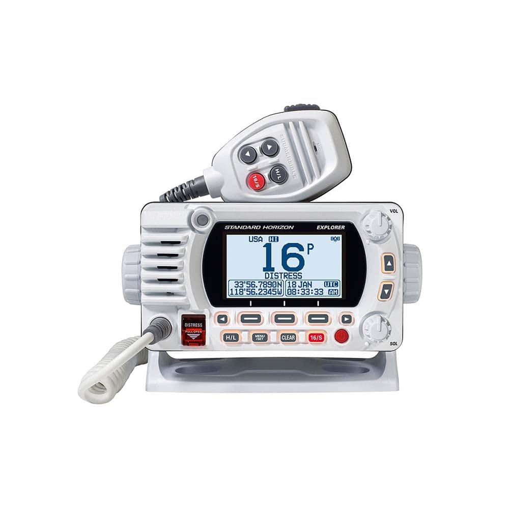 Standard Horizon - GX1800G Fixed Mount VHF with GPS 156-174 MHz Waterproof - White