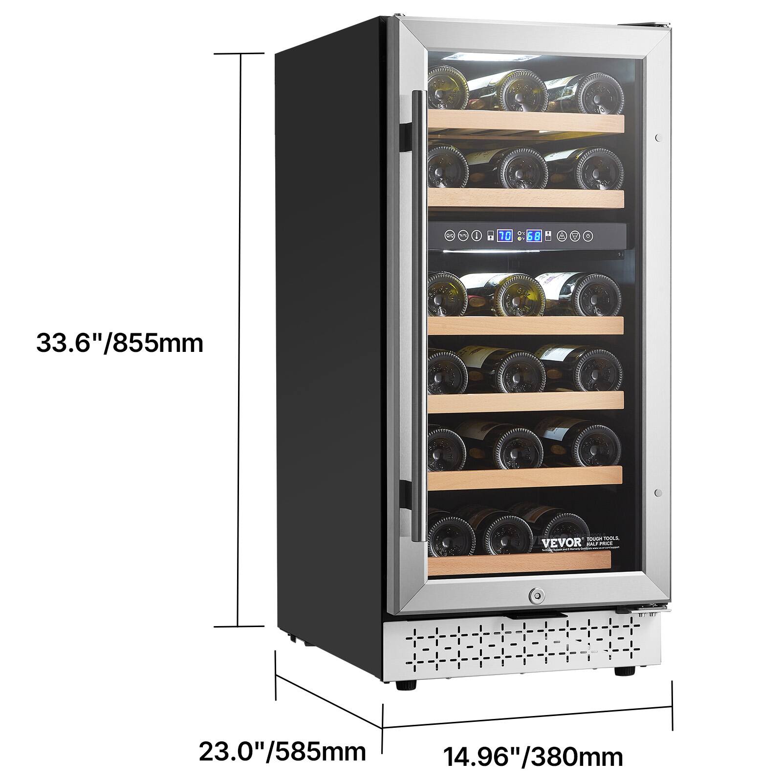 1 C 10 : 58 a 1 C + 33.6"/855mm  
TOULE VEVOR  
11 23.0"/585mm  
14.96"/380mm