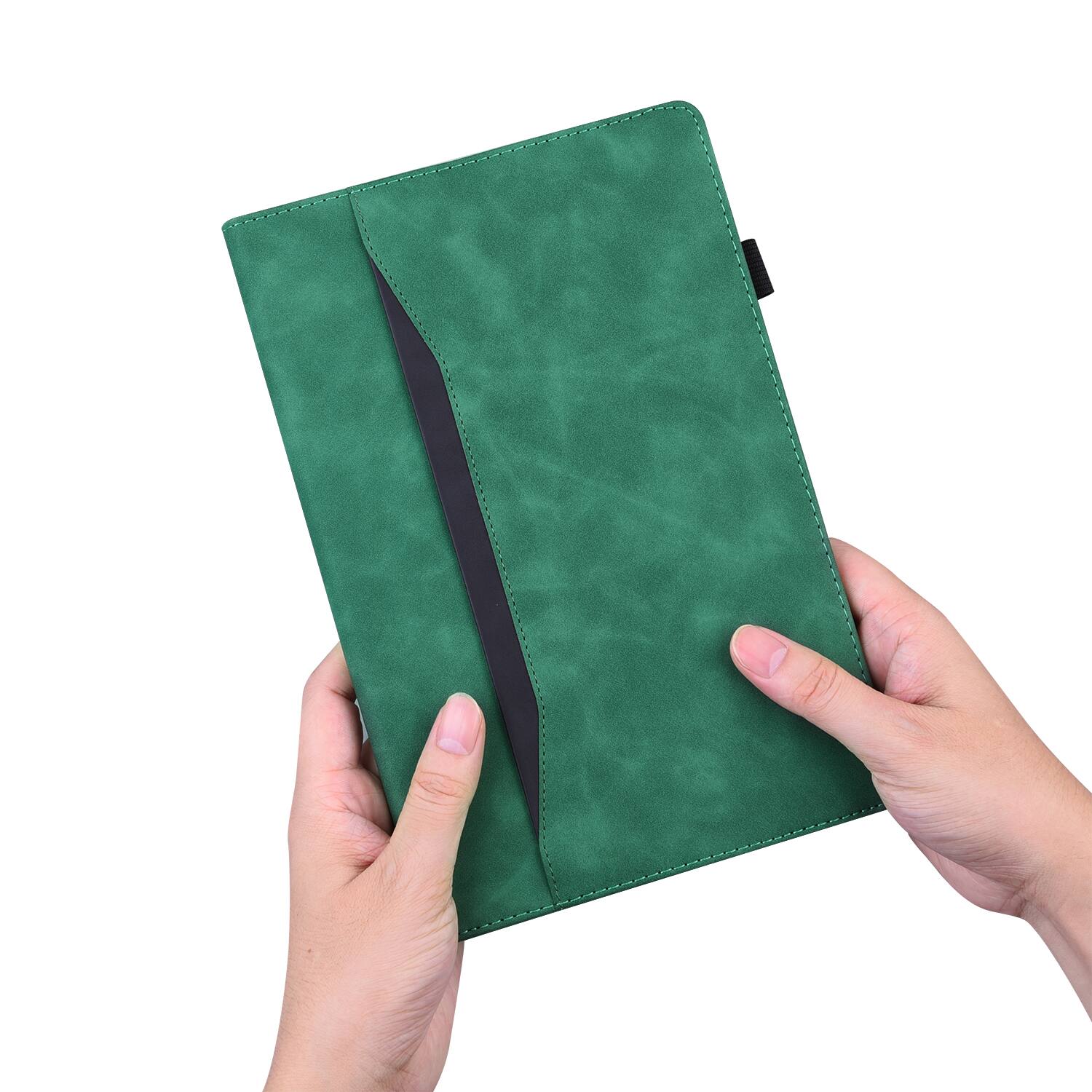 Alt View 4. Dteck - for Samsung Galaxy Tab A1+/A9+ 11 inch Case, PU Leather Folio Stand Cover with Credit Card Slots - Green.