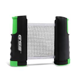 GSE Games & Sports Expert - Adjustable Retractable Ping Pong Net & Post. Portable Table Tennis Net & Clamps - Black