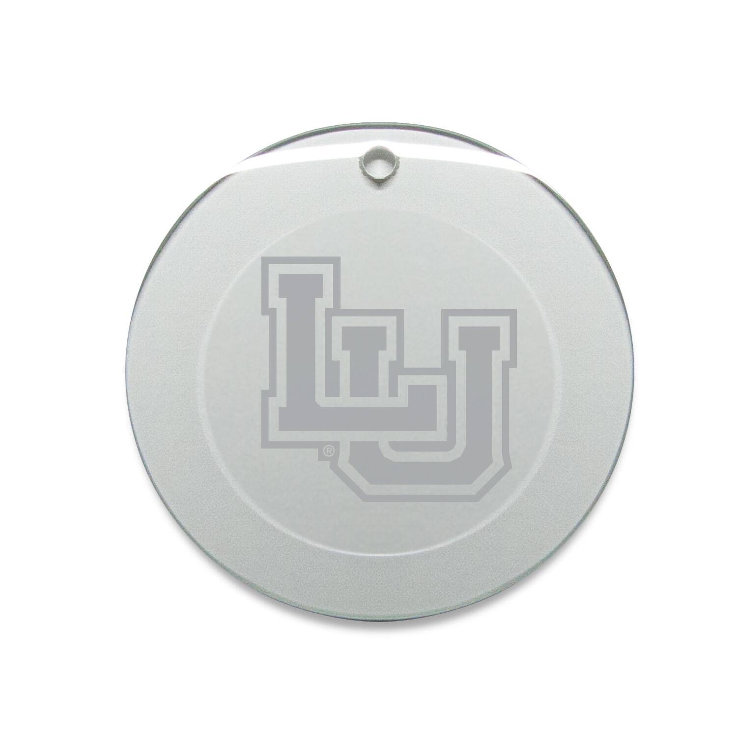 Front. Jardine - Lamar Cardinals Primary Logo 3'' Round Glass Ornament - Multicolor.