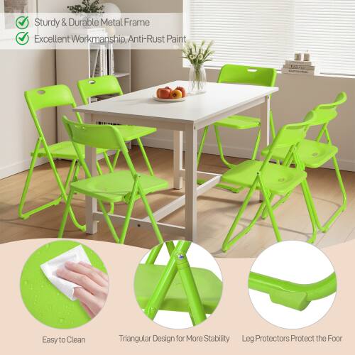 Sturdy & Durable Metal Frame  
Excellent Workmanship, Anti-Rust Paint  
Easy to Clean  
Triangular Design for More Stability  
Leg Protectors Protect the Floor