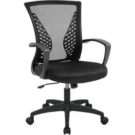 Ergonomic Office Chair with Lumbar Support and Adjustable Height - Orange