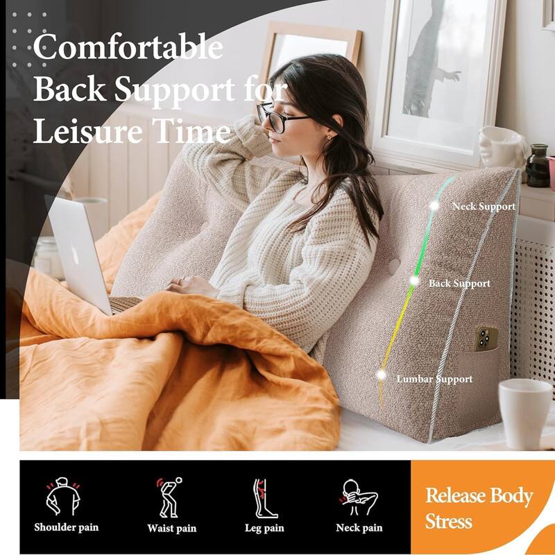 Comfortable Back Support for Leisure Time

- Neck Support
- Back Support
- Lumbar Support

Release Body Stress

- Shoulder pain
- Waist pain
- Leg pain
- Neck pain