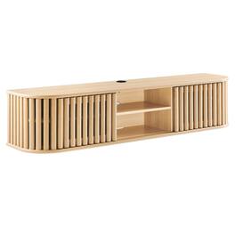 Fortitude 63" Wall-Mounted TV Stand by Modway - Oak
