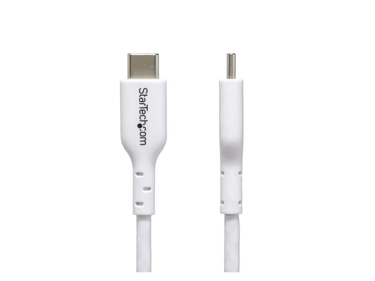 StarTech.com - 3m White USB-C Cable, 60W 3A PD - 24 Pin USB-C to USB-C - 10 ft