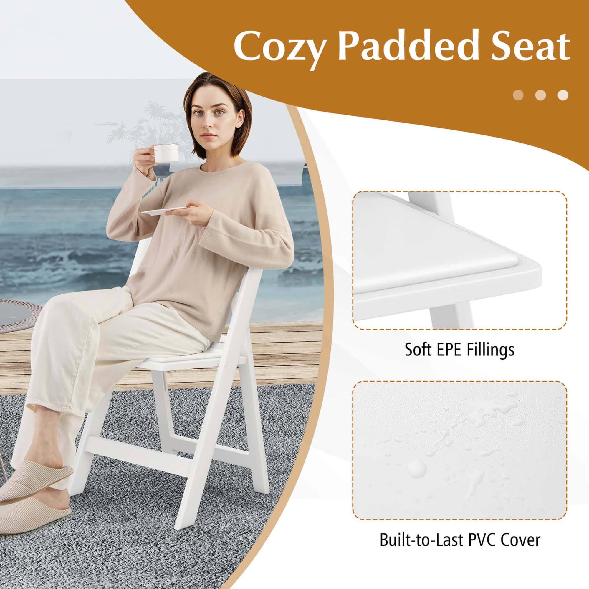 Cozy Padded Seat
Soft EPE Fillings
Built-to-Last PVC Cover