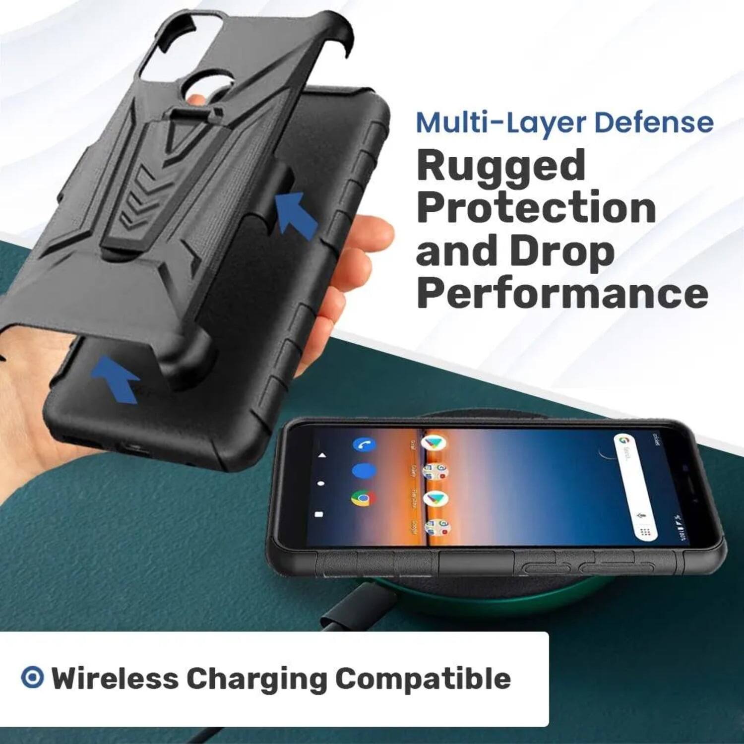 Multi-Layer Defense  
Rugged Protection and Drop Performance  
Wireless Charging Compatible