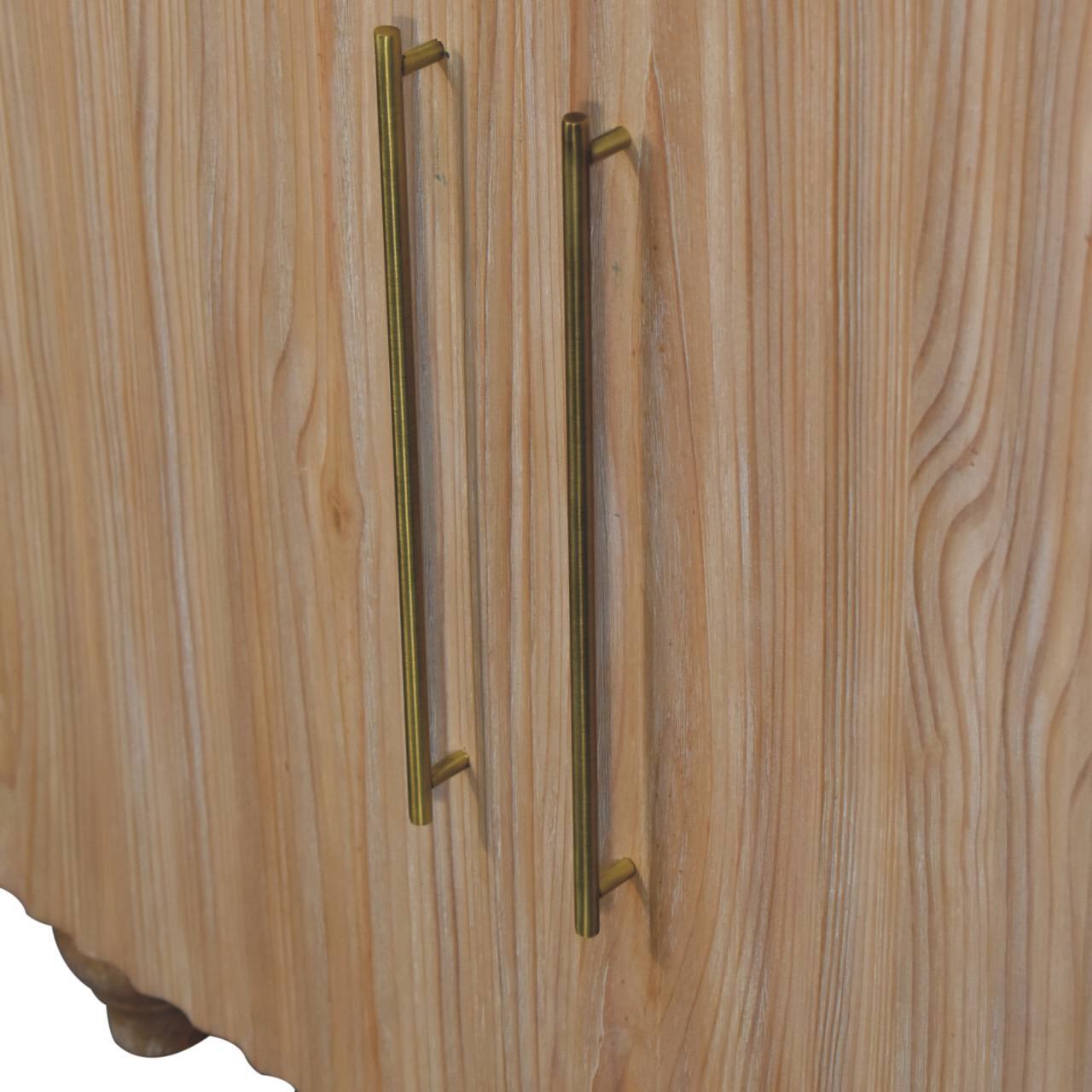 Alt View 1. Artisan Furniture - Artisan Furniture Solid Wood Sandgrain Pine & Mango Sideboard - Brown.