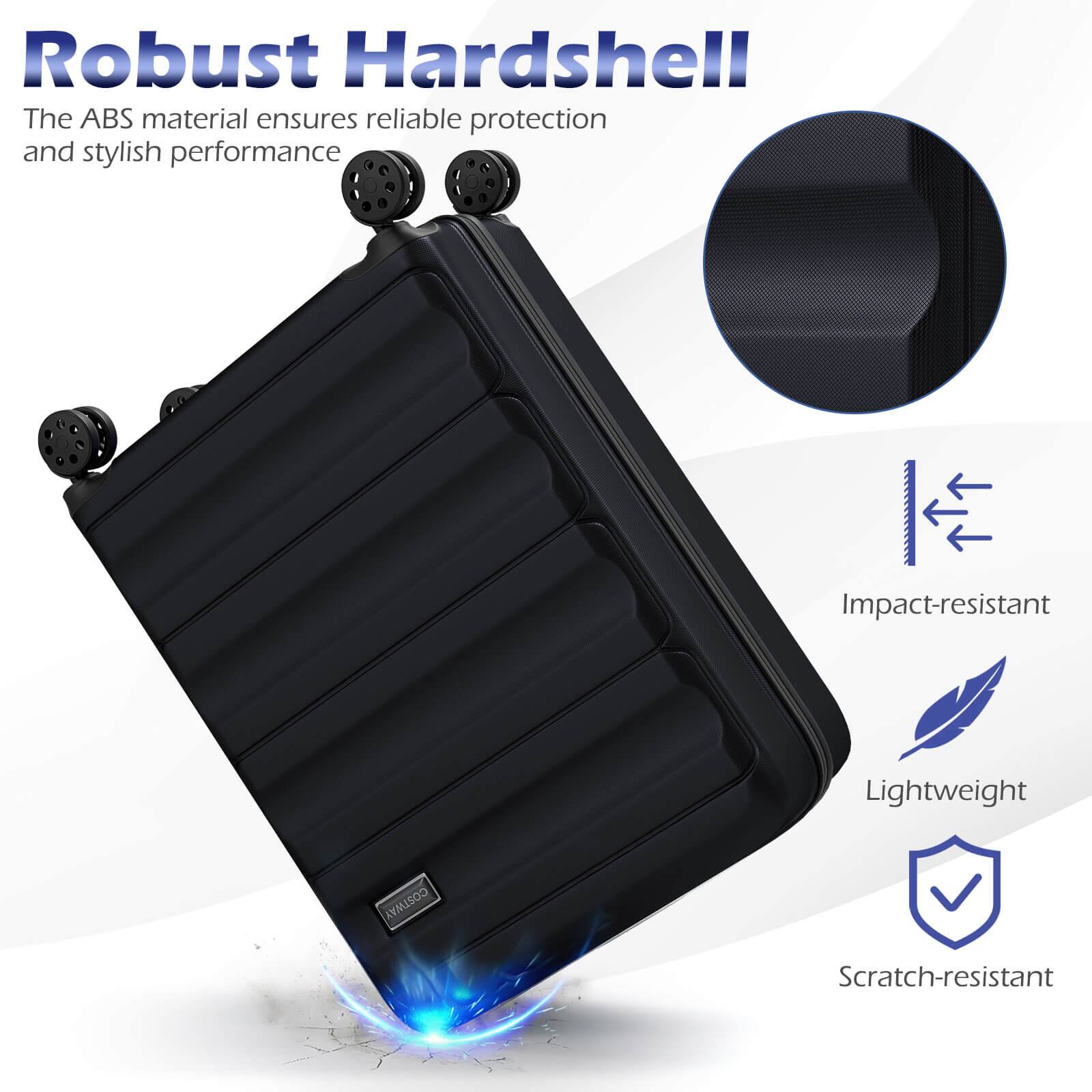 Robust Hardshell

The ABS material ensures reliable protection and stylish performance

- Impact-resistant
- Lightweight
- Scratch-resistant