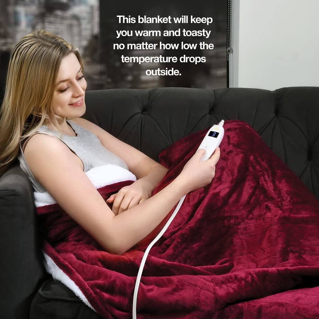 This blanket will keep you warm and toasty no matter how low the temperature drops outside.