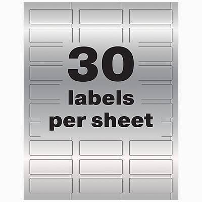 30 labels per sheet