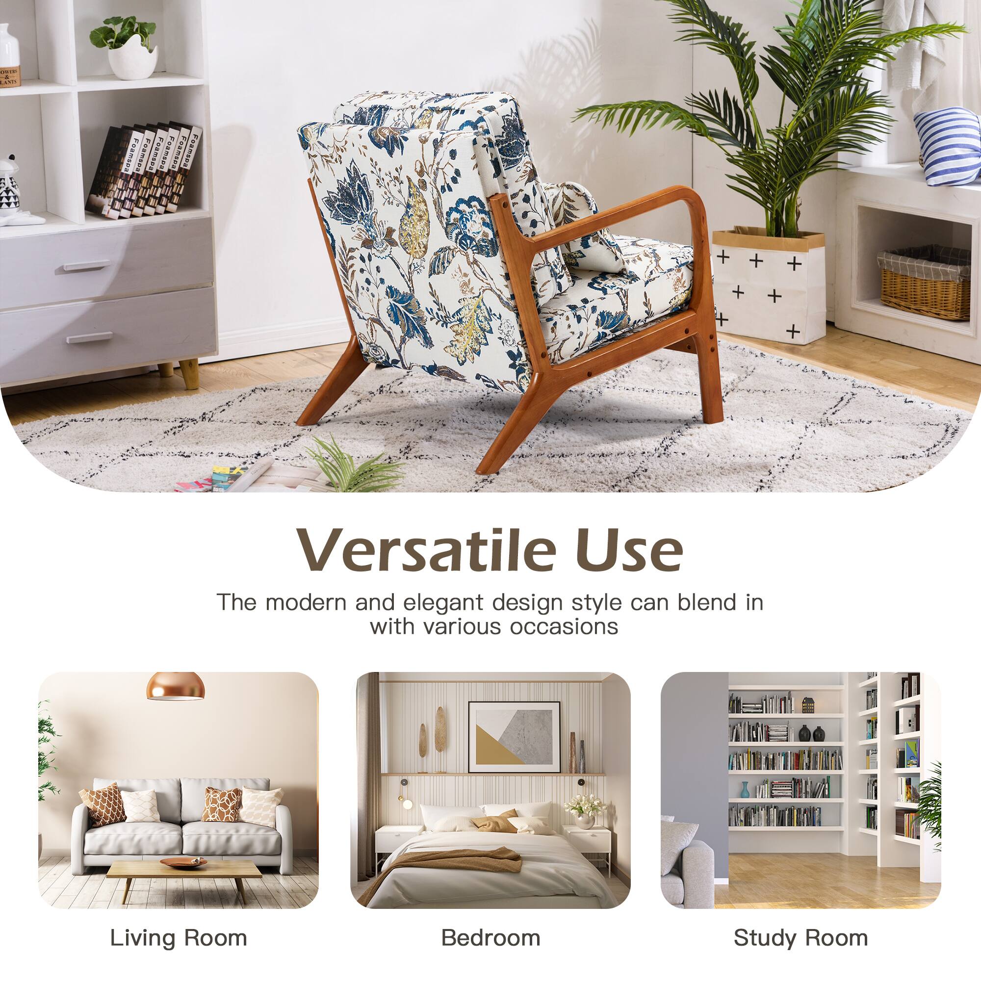 Versatile Use

The modern and elegant design style can blend in with various occasions

Living Room

Bedroom

Study Room