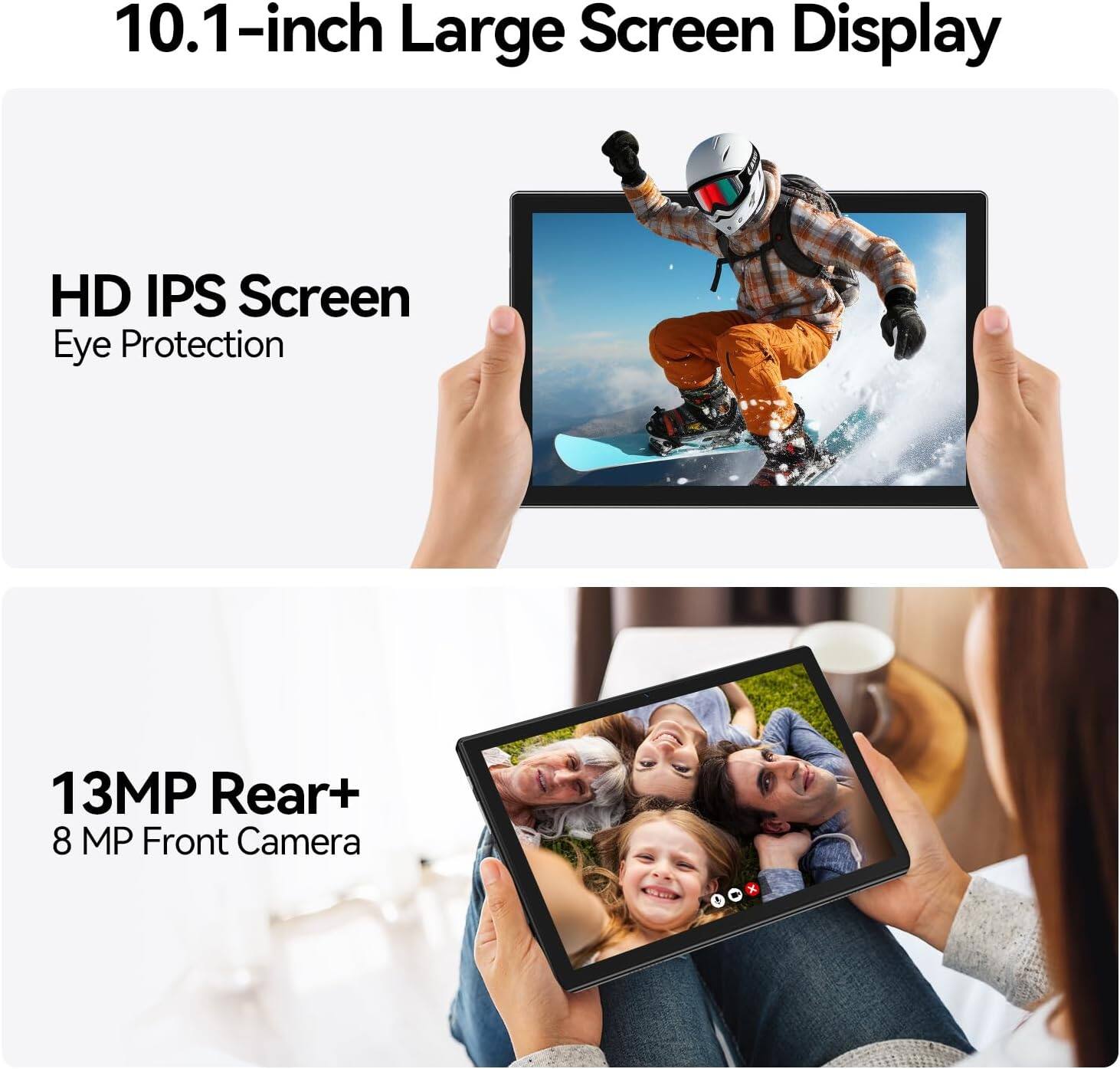 Kimlok Android 13 Tablet 2025 Newest 10 inch Octa Core Tablet