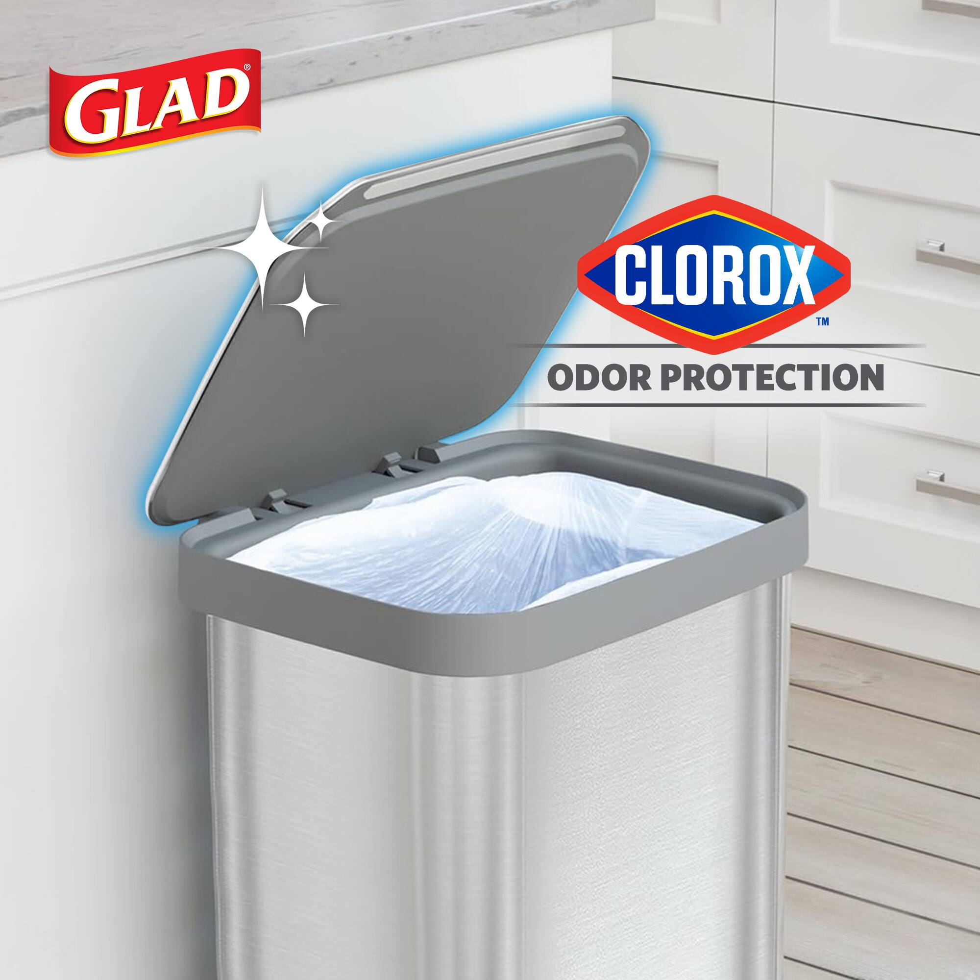 GLAD CLOROX ODOR PROTECTION