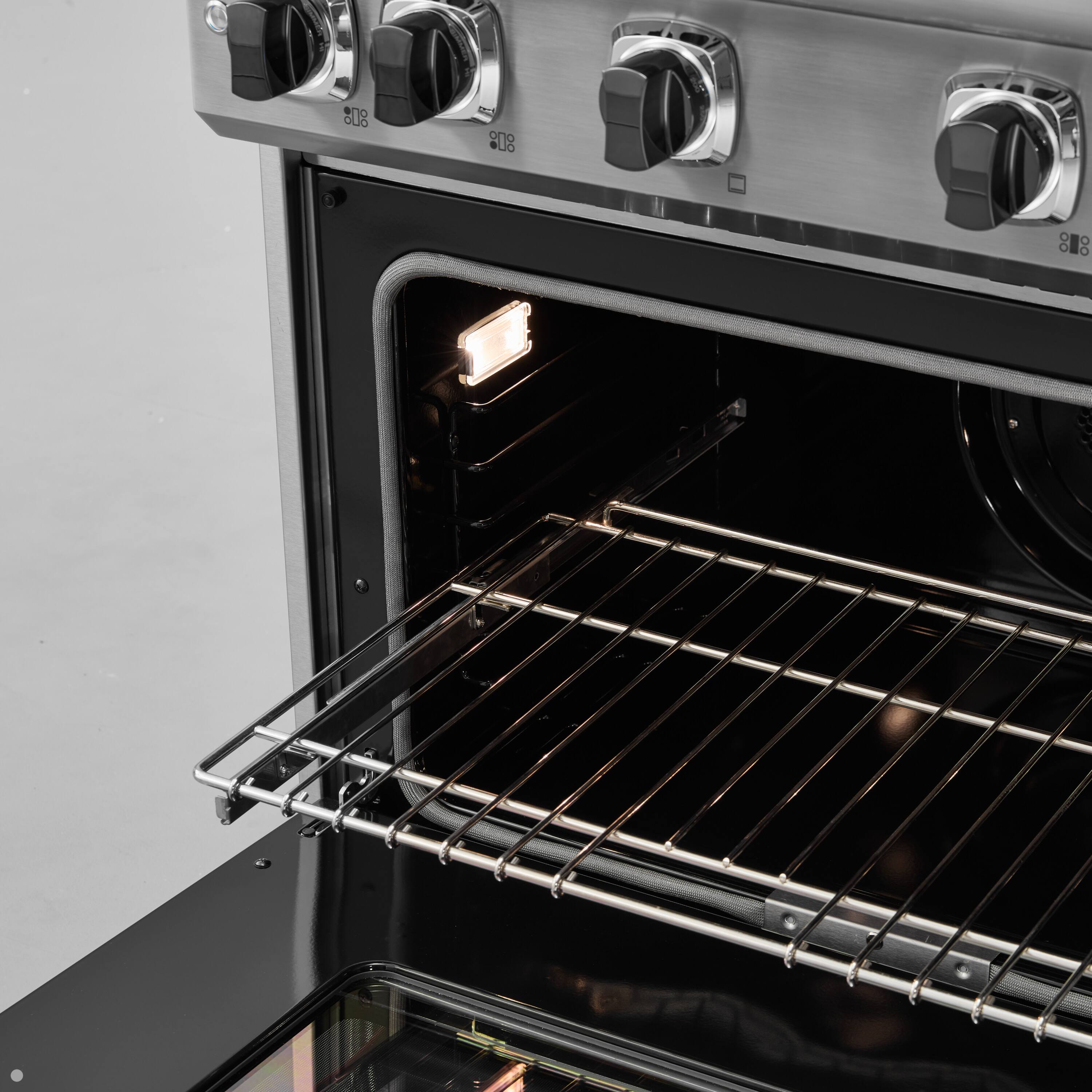 Alt View 11. Viking - Pro 7 Series 5.6 Cu. Ft. Freestanding Sealed 4 Burner LP Gas Convection Range/Griddle - Blush - Blush.
