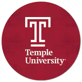 Jardine - Temple Owls 20'' x 20'' Retro Logo Circle Sign - Brown