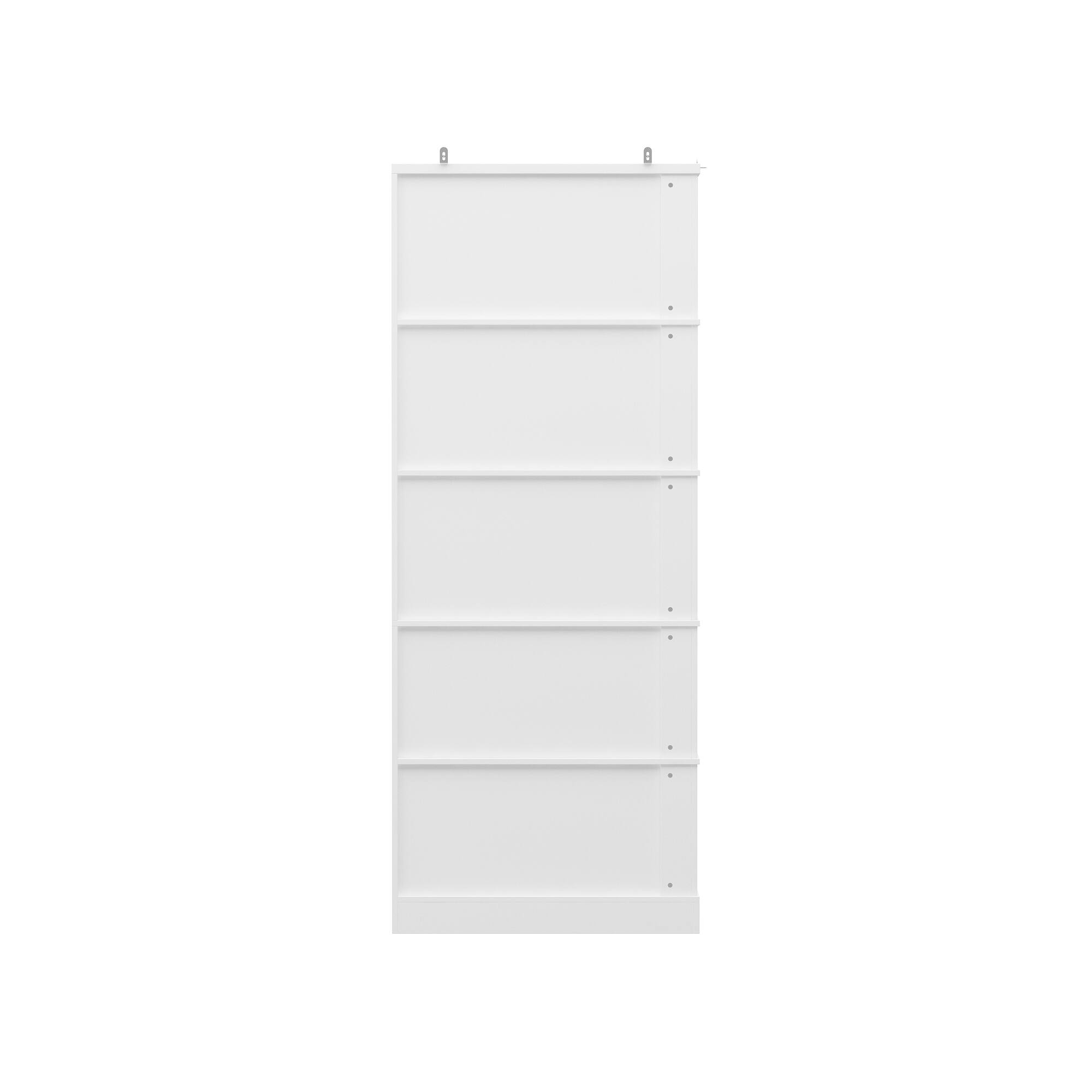 Back. Famapy - Famapy Corner Glass - Door Storage Cabinet: Space - Saving, Large - Capacity Organizer for Home - White.