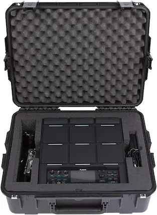 Front. SKB - SKB iSeries Waterproof Case for Alesis Strike MultiPad, Black.