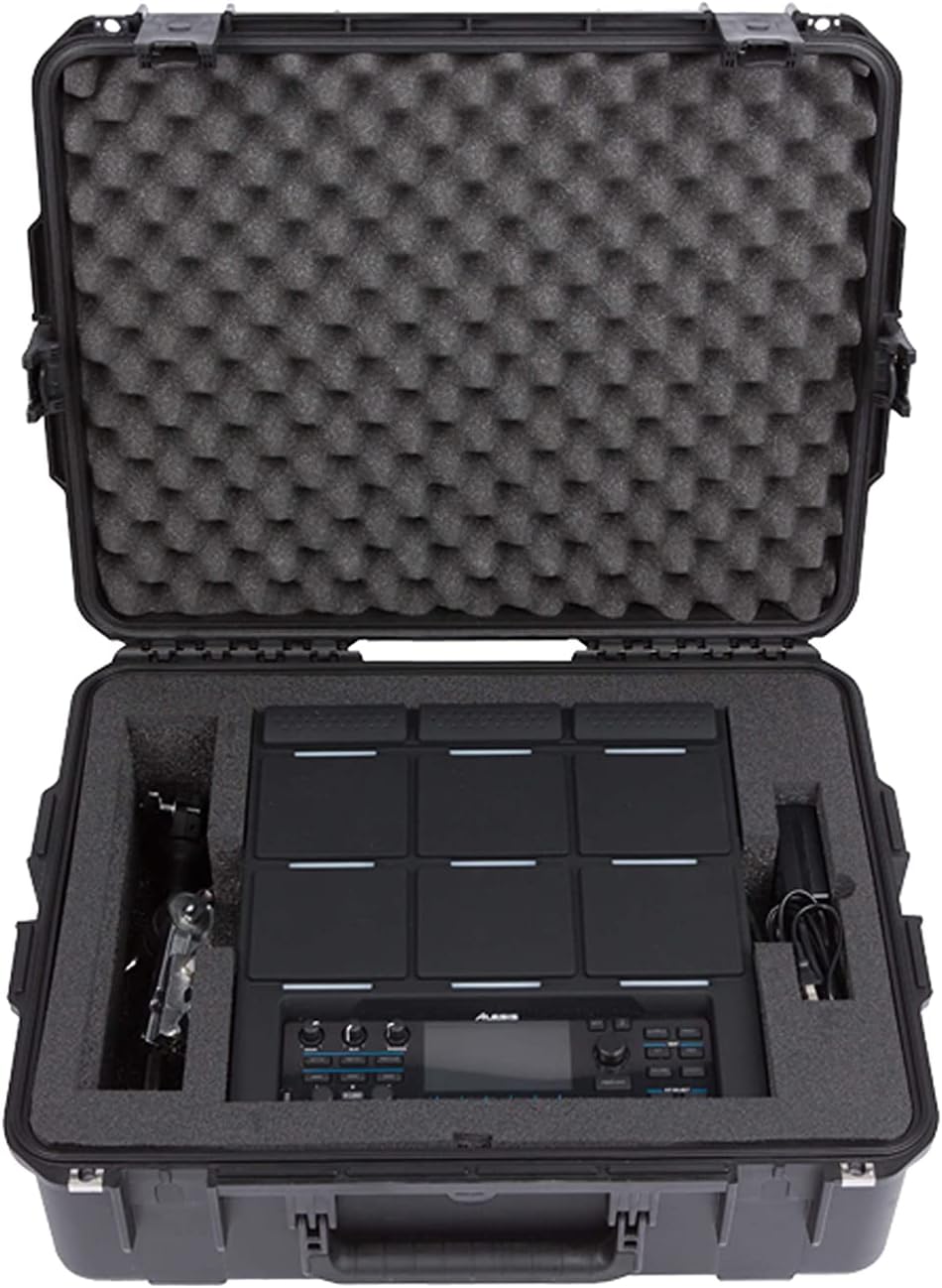Front. SKB - SKB iSeries Waterproof Case for Alesis Strike MultiPad, Black.