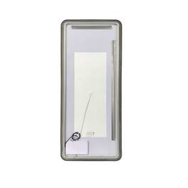 Elegant Kitchen and Bath - 72 Inch Rectangle LED Front and Backlit Wall Mirror - Black