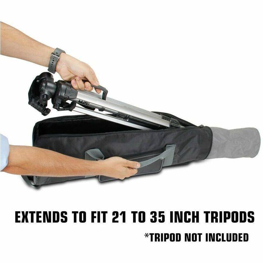 EXTENDS TO FIT 21 TO 35 INCH TRIPODS  
*TRIPOD NOT INCLUDED