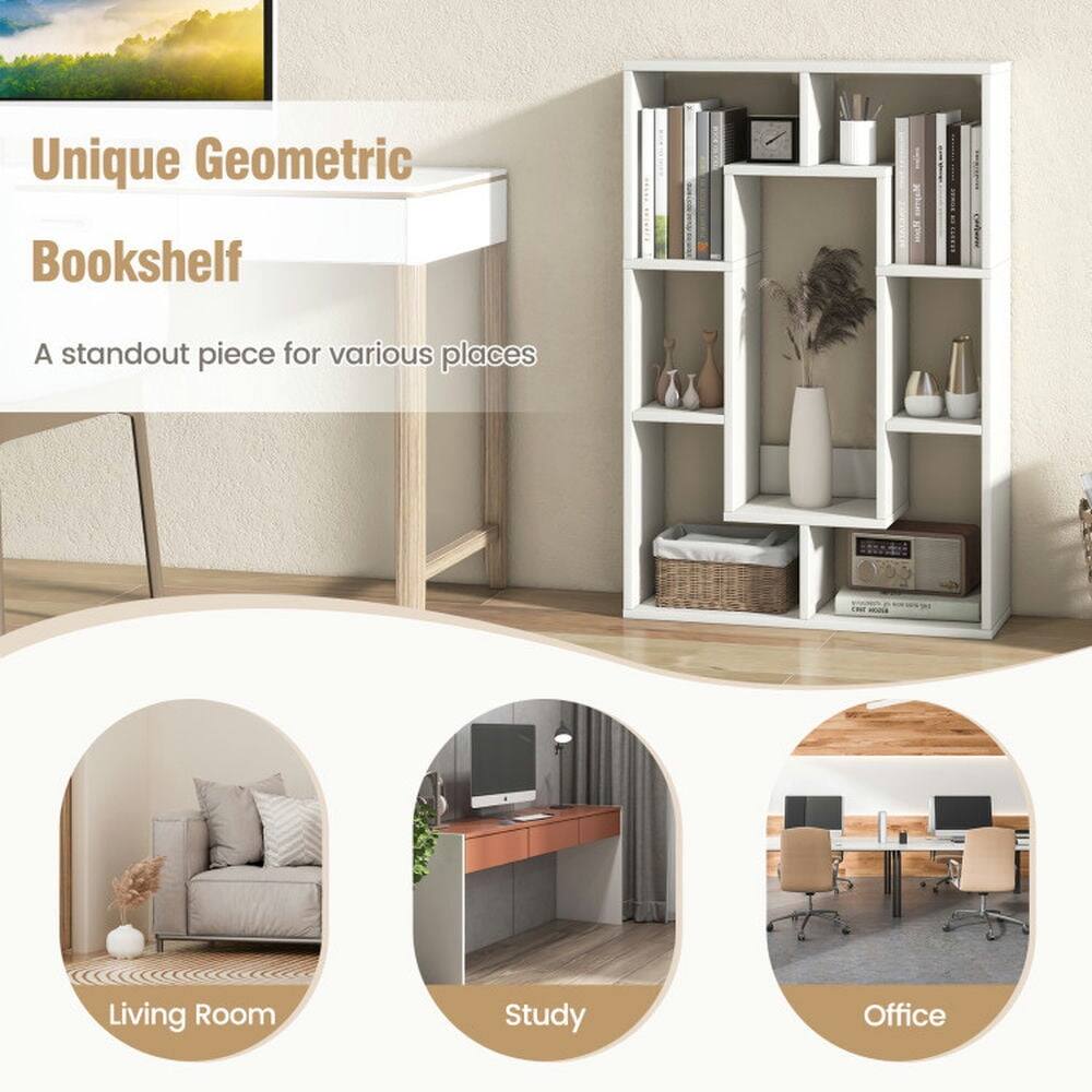 Unique Geometric Bookshelf  
A standout piece for various places  

Living Room  
Study  
Office