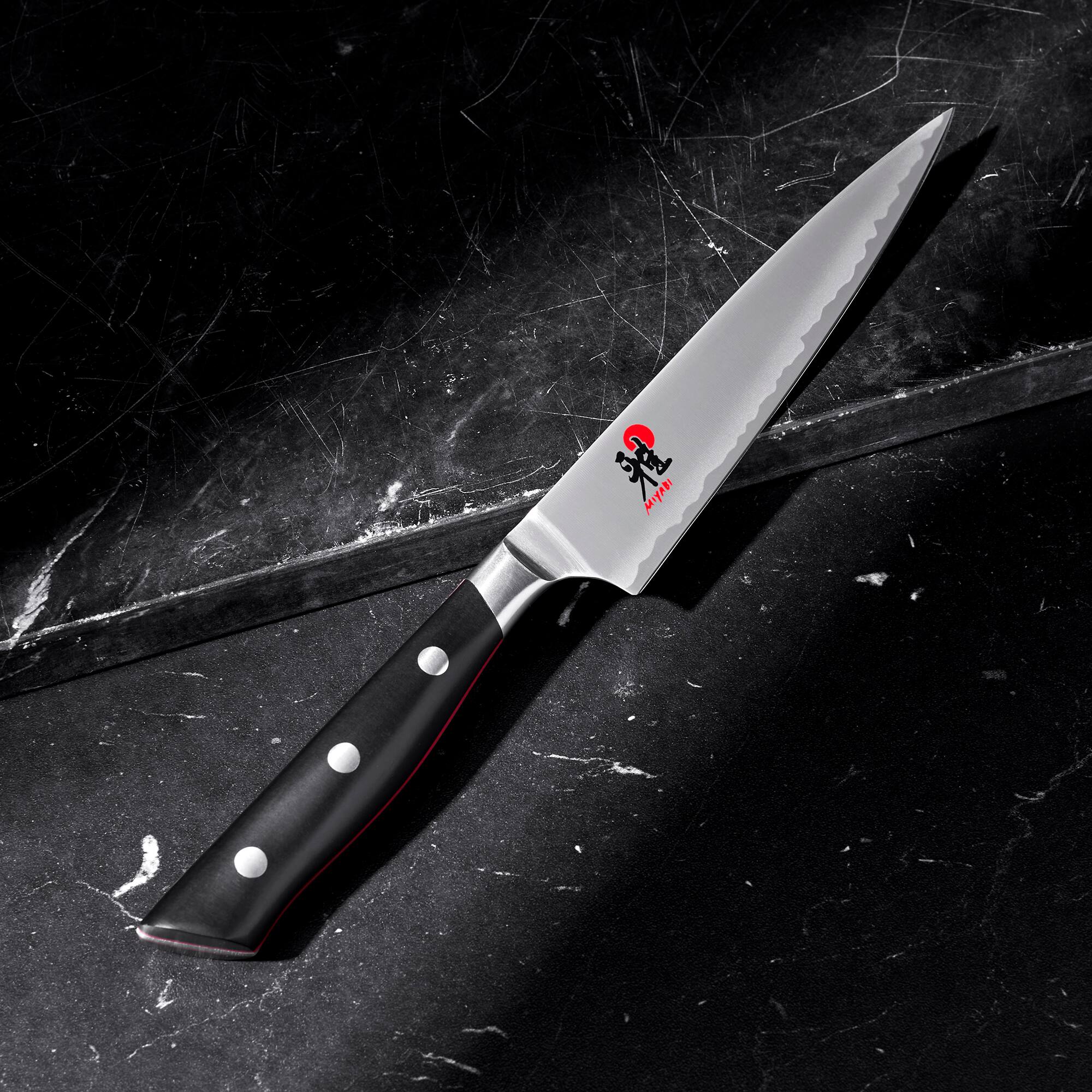 Alt View 1. Miyabi - Miyabi Evolution 5.5-inch Utility Knife - Stainless Steel.