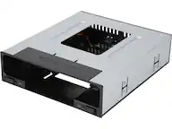 Front. Icy Dock - ICY DOCK flexiDOCK MB795SP-B Tray-less 2.5" and 3.5" SAS/SATA SSD/HDD Docking Enclosure for External 5.25" Drive Bay.