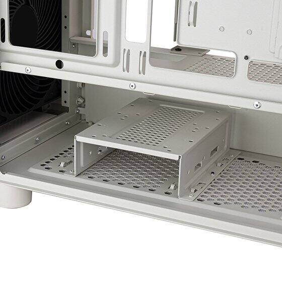 Alt View 10. SilverStone - SST-FLP03W Retro-inspired M-ATX versatile chassis with support for diverse storage high-end GPUs and efficient cooling - White.