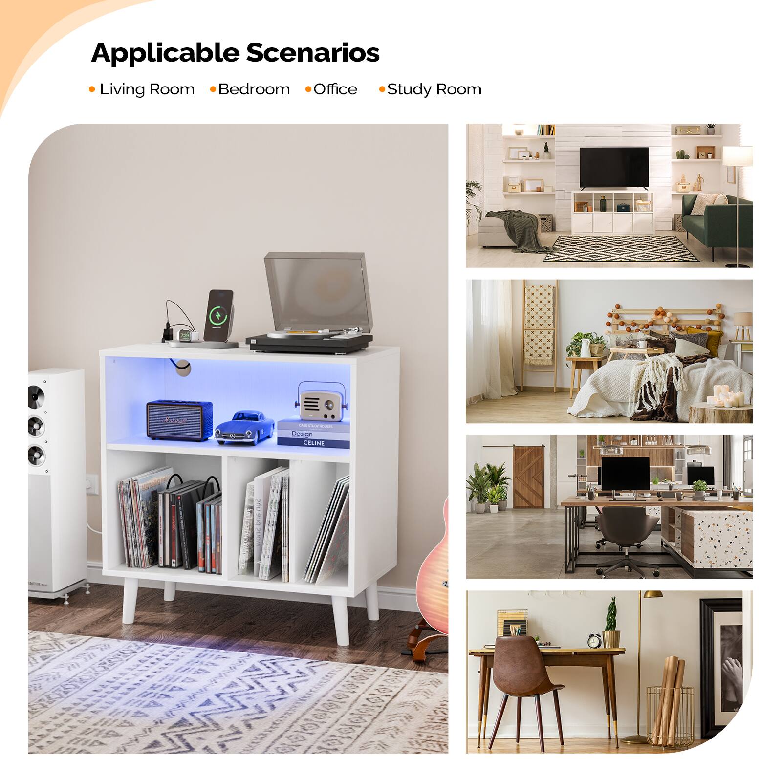 Applicable Scenarios  
- Living Room  
- Bedroom  
- Office  
- Study Room  

Design CELINE