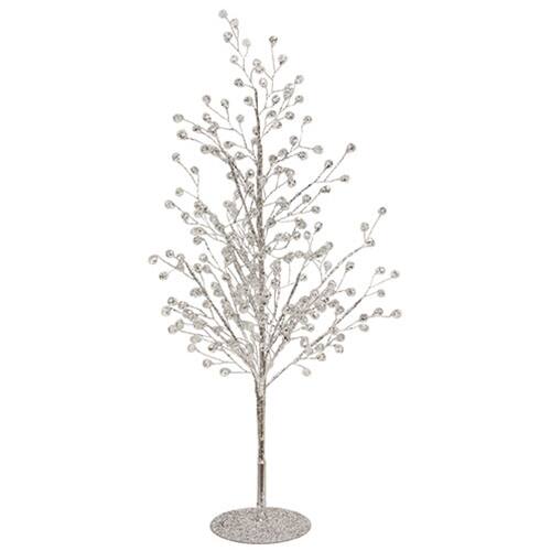 Front. BreeBe - Icy Gems Tree 18" - White.